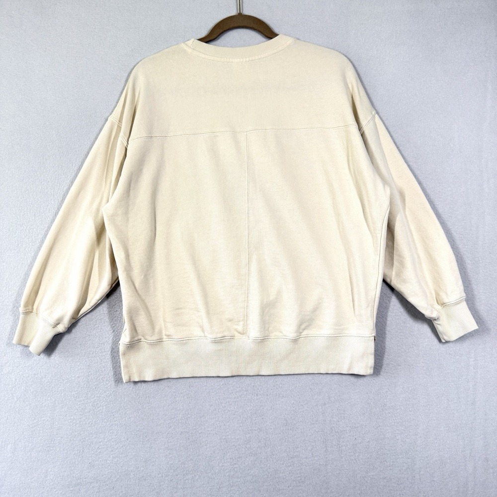 Disneyland Resort Sweatshirt Size XS Happiest Place on Earth Embroidered Cream - Picture 7 of 12